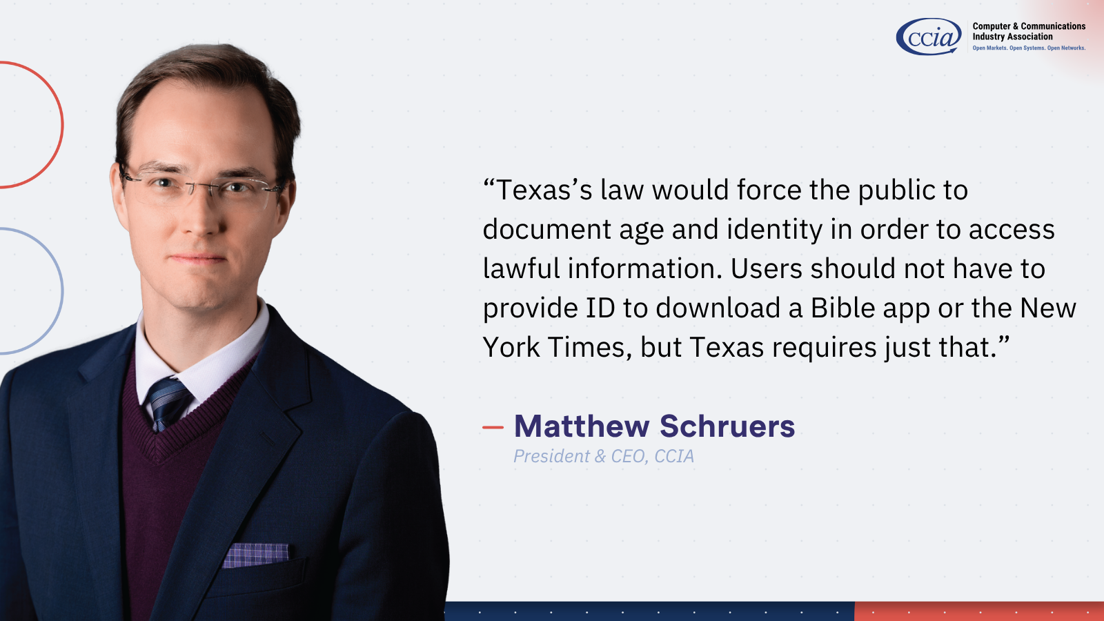 CCIA Files Emergency Request for Supreme Court to Block a Texas App Store Law th...